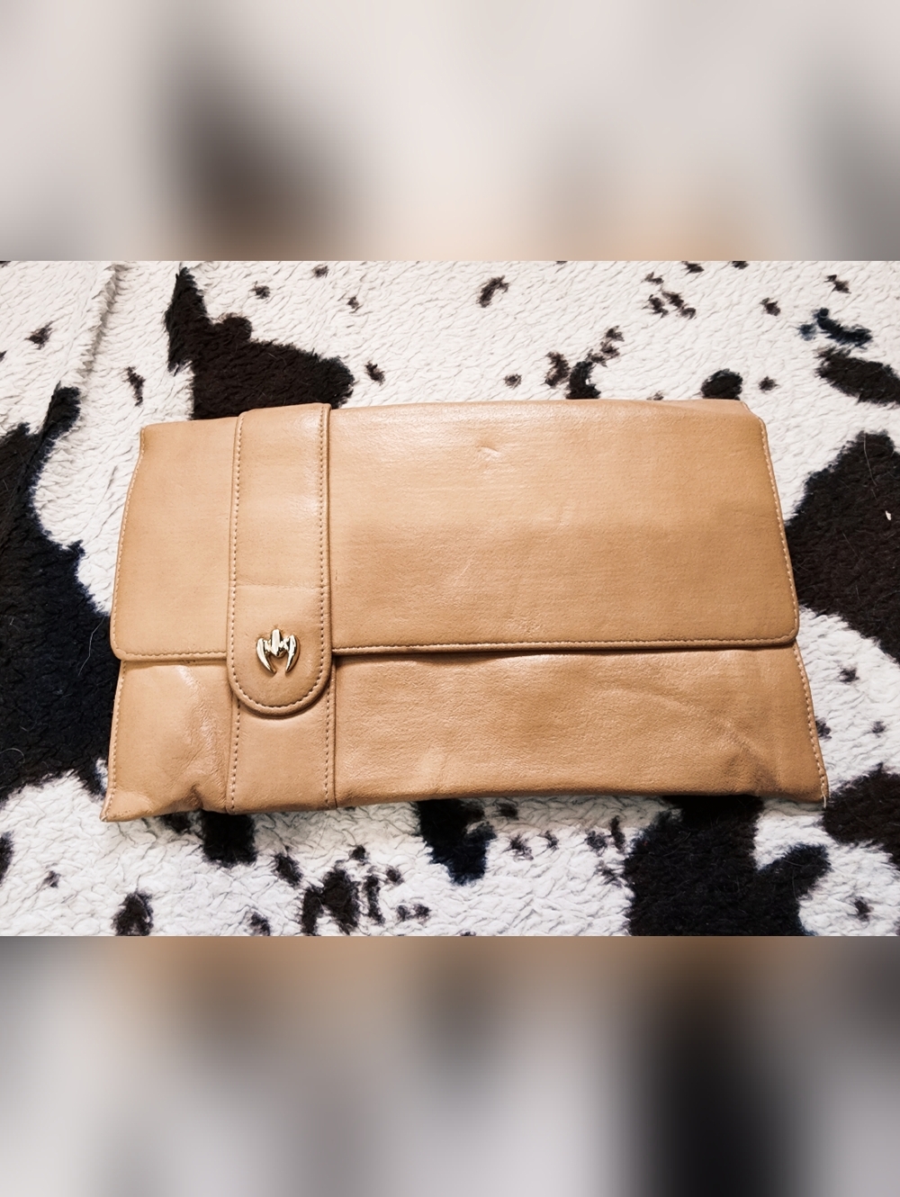 WOMEN'S 80'S/90'S CLUTCH - BEIGE